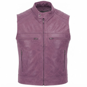 Gilet en cuir pour femme, design personnalisé, coupe ajustée, style motard, couleur personnalisable, pour l'extérieur, la conduite et les voyages - Product Image 3