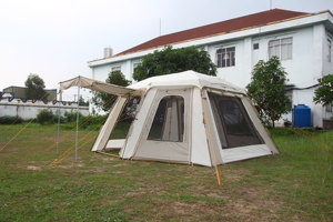 เต็นท์ครอบครัวขนาดใหญ่ CAMPTOWN RIOGRANDE-400 แบบสองชั้น กันน้ำ 3000 มม. ป้องกันรังสียูวี 4 ฤดู ติดตั้งง่ายสำหรับการตั้งแคมป์ - Product Image 1