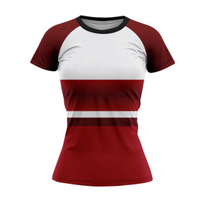 Camiseta de Béisbol Unisex de Manga Corta con Cuello Redondo, Personalizada, Talla Grande, Transpirable, 100% Poliéster, Ropa Deportiva de Softbol, Impresión Digital - Product Image 1