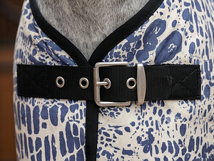 SADAF SADDLERY Couverture anti-mouches robuste pour chevaux en tissu maille polyester durable pour l'été Protection extérieure à long terme Exportateur Inde - Product Image 4
