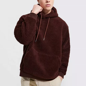 Chaquetas de Forro Polar Sherpa Sólidas para Hombre, Personalizadas OEM, Chaquetas Sherpa al por Mayor - Product Image 3