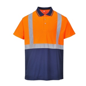 Wholesale Shorts Sleeve <b>Work</b> <b>Clothes</b> Hi Vis <b>Construction</b> Reflective Polo Shirt - Product Image 1
