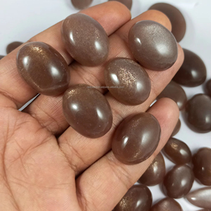 Piedras Preciosas Sueltas Naturales de Piedra Lunar Radha Arts de Alta Calidad, Tamaño Personalizable (20-35 mm) para la Fabricación de Joyas, Lote - Product Image 1