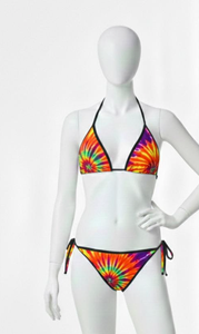 Conjunto de Bikini con Estampado de Encaje Sublimado, de Alta Elasticidad, Ropa de Playa, Superventas - Product Image 2