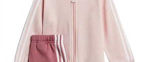 Conjunto Deportivo Casual para Niñas, Sudadera con Capucha Rosa, Manga Larga con Cierre, Diseño de Tres Rayas en Color Sólido para Primavera - Product Image 5