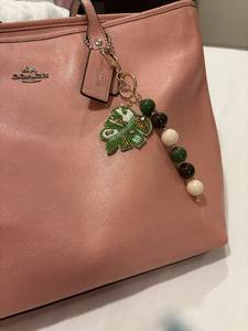 Handmade Eco-Friendly Classic Beaded <b>Keychain</b> with Intricate Beadwork Design and <b>Customized</b> Shape - Product Image 3