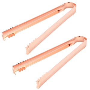 Rose Gold Metal <b>Tongs</b> 10.5cm Reusable Bar Accessory Modern Style for Cocktail <b>Serving</b> - Product Image 1