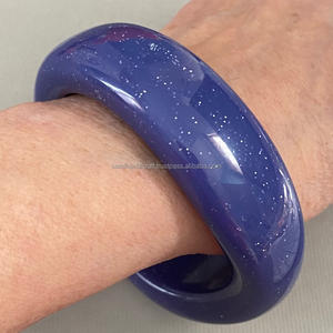 Top vente meilleure qualité à la main résine déclaration Bracelet mode à la main résine bijoux bracelets - Product Image 6