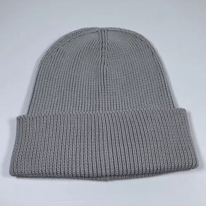 Gorro de Invierno Unisex Personalizable con Logotipo de Impresión Digital, 100% Algodón, Color Sólido, Diseño de Punto con Puño, para Uso en Exteriores - Product Image 2