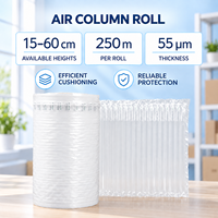 Film à colonnes d'air PE PA transparent gonflable pour emballage, protection renforcée anti-collision, matériau de protection et de rembourrage en rouleau