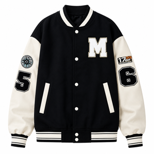 Chaqueta Bomber Casual de Marca de Moda con Cuello Alto y Estampado de Corazones para Hombre y Mujer, Ajuste Holgado, Ideal para Verano y Adolescentes - Product Image 1