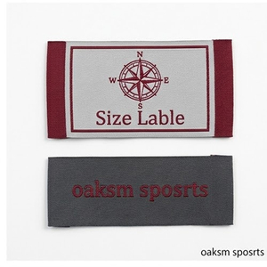 Étiquettes tissées personnalisées de haute qualité avec logo, étiquettes de marque pour vêtements, étiquettes tissées haute densité pour vêtements - Product Image 1