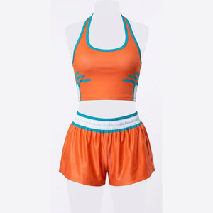 Ensemble soutien-gorge et short personnalisé pour femme, idéal pour la danse, le cheerleading, la gymnastique, avec impression par sublimation - Product Image 5