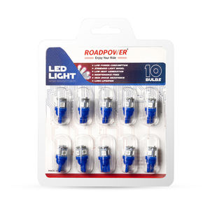 Ampoules LED Roadpower Blue T10, lot de 10, CANbus, sans erreur, Plug and Play, économise la durée de vie de la batterie tout en offrant une puissance élevée - Product Image 1