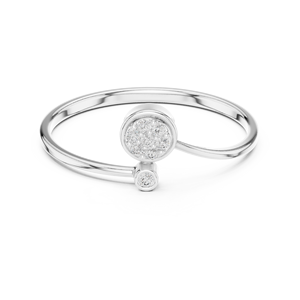 Spark loop Ring 14K Adjustable Stainless Steel <b>Bands</b> with Engraving Option for Anniversary Gift - Product Image 4