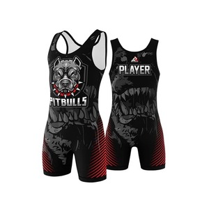 เสื้อกล้ามมวยปล้ำปรับแต่งได้-วัสดุสแปนเด็กซ์/ โพลีเอสเตอร์ระบายอากาศได้ดีและทนทานต่อการยืดเหมาะสำหรับทีมกีฬา - Product Image 5