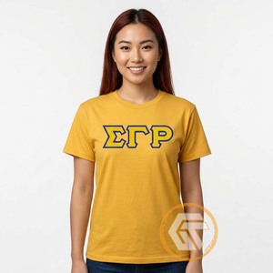 เสื้อยืดลำลองสำหรับผู้หญิง GREEK TREASURES Sigma Gamma Rho Sorority ผ้าฝ้าย 100% ระบายอากาศได้ดี ป้องกันรอยยับ เป็นมิตรกับสิ่งแวดล้อม เหมาะสำหรับฤดูร้อน ขายส่ง - Product Image 4