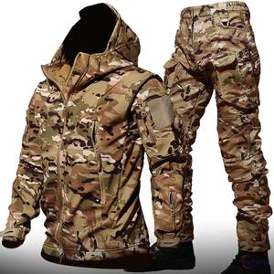 Combinaison tactique imperméable Kuiuu pour homme, veste à capuche et pantalon cargo, coupe-vent, pour la chasse et les activités de plein air, uniforme d'entraînement Kuiuu - Product Image 6