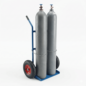 Chariot robuste en acier pour bouteilles de gaz, pour souder des cylindres d'oxygène et d'argon, 2 réservoirs - Product Image 3