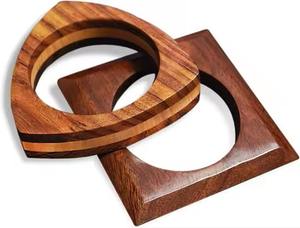 Elegante Brazalete de Madera Hecho a Mano, Joyería Ecológica Natural, Regalo para Mujeres y Niñas - Product Image 5