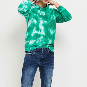 Sweat-shirt à capuche tie-dye pour homme, à manches longues, décontracté, avec coupe confortable, capuche à cordon et poche kangourou - Product Image 1