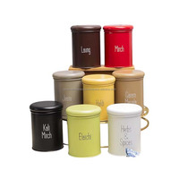 Ensemble de pots à épices en acier multi-tons de qualité supérieure, écologiques, modernes et luxueux, avec support pour 8 pots, pour la conservation de la fraîcheur, utilisation en cuisine