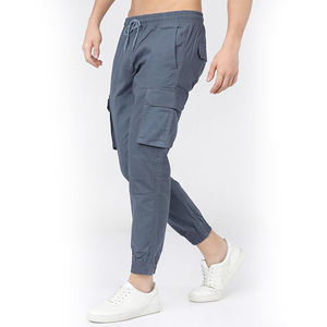 Pantalones Jogger con Logotipo Bordado para Hombre, Pantalones Deportivos Casuales, Corte Ajustado, Puños Elásticos, Detalle de Marca - Product Image 2