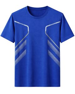 Mens Blue Quick Dry Sports T Shirt And Black Shorts <b>Set</b> Breathable Gym Wear Running Training Fitness Athletic Activewear Outfit - Product Image 1