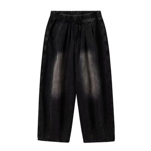 Pantalones Deportivos Personalizados con Lavado Vintage para Hombre, Pantalones Deportivos de Algodón Lisos para Hombre, Estilo Urbano, con Lavado Ácido - Product Image 5