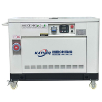 Générateurs à essence silencieux et étanches KATHER 5/8/10/12/15/20/30KW 50Hz 60Hz, générateur multi-carburant essence biogaz, groupe électrogène