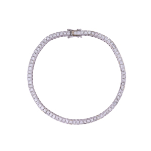 Luxury 18K <b>White</b> Gold Diamond Tennis <b>Bracelet</b> Natural Diamond Princess Cut <b>Bracelet</b> Fine Jewelry Wedding Anniversary Gift - Product Image 4
