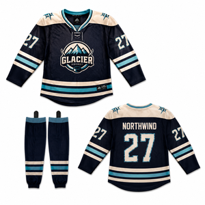 Custom Printed Sublimated Ice Hockey Jersey Wholesale Breathable Polyester Mesh Team Practice Uniform OEM ODM - Product Image 3