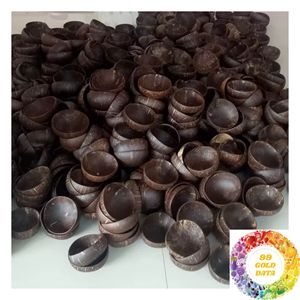 Bols en coquille de noix de coco faits à la main, bols bruns naturels pour décorations bohèmes, présentoirs de table, artisanat, vente en gros du Vietnam - Product Image 6