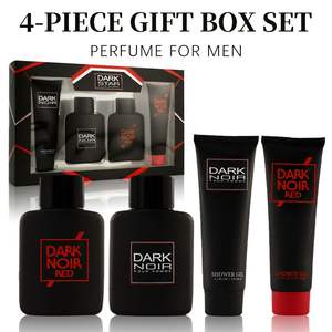 Coffret cadeau de 4 vaporisateurs d'eau de toilette pour homme ShowGel, longue durée, 3,4 fl oz, 4,1 fl oz, gel, 2 parfums, vacances, usage quotidien, modèle - Product Image 4