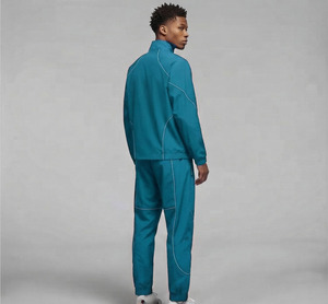 High Quality New Custom Oversize Sportwear Streetwear Sweatsuit <b>Reflective</b> <b>Jacket</b> and Jogger Set Windbreaker Nylon Men Tracksuit - Product Image 2