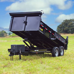 Heavy Duty 7x12 Dump Farm <b>Trailer</b> with Hydraulic Tilt Motor & Gearbox High Productivity 10-gauge Steel Construction - Product Image 4
