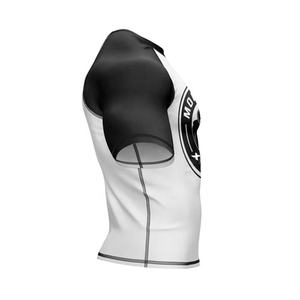 เสื้อรัดกล้ามเนื้อแขนสั้นสำหรับผู้ชาย MMA Rashguard สำหรับฝึกซ้อม BJJ ยิวยิตสู กราปลิง ต่อสู้ กีฬา ฟิตเนส ออกกำลังกาย ขายส่ง - Product Image 5