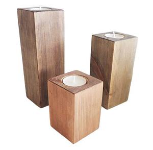 Mini Portavelas de Madera para Bodas, Eventos Festivos, Fiestas y Regalos, Base para Velas con Bordes de Corteza Personalizados para Decoración del Hogar y Mesa - Product Image 6