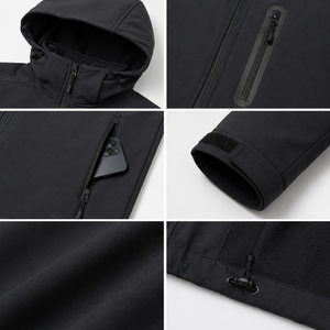 Softshell <b>Jacket</b> Windproof water-resistant and breathable Premium <b>fleece</b> <b>lining</b> for warm <b>jacket</b> Ideal for outdoor adventure - Product Image 6