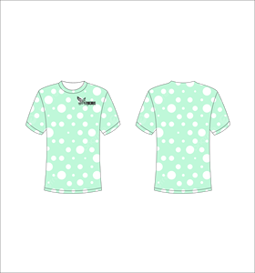 T-shirt à manches courtes pour homme Ferocious, blanc à pois, col rond, coupe classique, décontracté, respirant, en polyester tricoté - Product Image 1