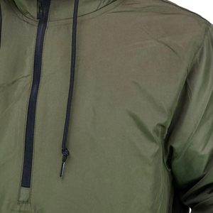 เสื้อแจ็คเก็ต Anorak คุณภาพสูงขายดีสำหรับผู้ชาย พิมพ์โลโก้ตามสั่ง เสื้อแจ็คเก็ตกันลมทรงโอเวอร์ไซส์ น้ำหนักเบา - Product Image 5