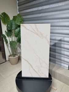 Carreaux de porcelaine dorés Tholos |   Effet Pierre Dorée Brillante |   Carreaux antibactériens résistants aux acides pour sol et mur de salle de bain |   Moderne - Product Image 1