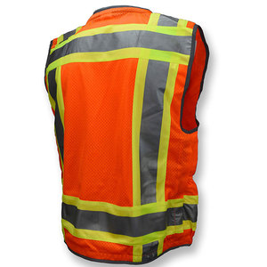 Gilet de sécurité réfléchissant pour homme à taille cintrée, plusieurs poches, vêtements de travail de construction, léger, respirant, séchage rapide - Product Image 2