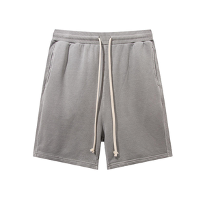 Ensemble débardeur et short de jogging en coton pour homme, couleur unie, respirant, décontracté, pour l'été, col rond, tissu tricoté - Product Image 6