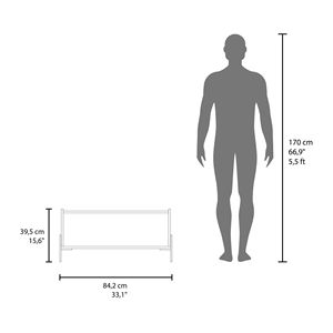 Black 15.6\" H <b>Coffee</b> <b>Table</b> with 1 Shelf and 4 <b>Legs</b> - Product Image 6