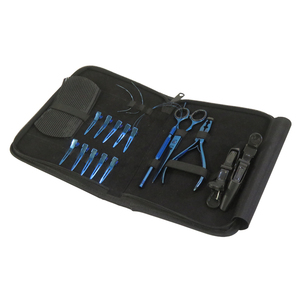 Unique Color Customized Design Custom Logo Hair Extension Tool <b>Set</b> With Hair Extension <b>Pliers</b> & Accessories - Product Image 2