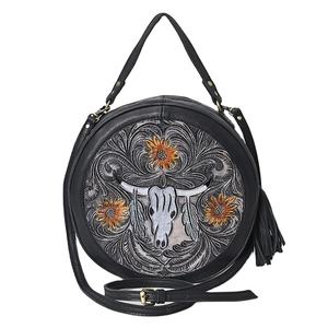 Sac à bandoulière en cuir véritable pour femme, élégant sac bandoulière avec sangle réglable, qualité supérieure - Product Image 1