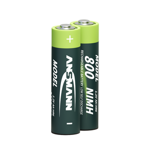 Pilas Recargables Sin Mercurio ANSMANN NIMH 1.2V <span class=keywords><strong>800mAh</strong></span>, Pilas AA Pequeñas - Product Image 1