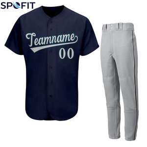 Kit d'uniformes de baseball en gros OEM, tissu polyester de haute qualité, impression par sublimation, confortable pour l'entraînement et la compétition - Product Image 1