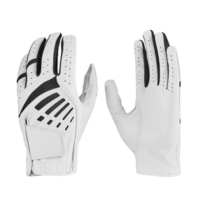Gants de golf pour femmes OEM ODM personnalisés, en cuir d'agneau véritable blanc, antidérapants, respirants, sportifs - Product Image 3
